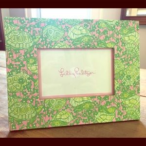 Lilly Pulitzer turtle picture frame